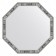 EvoFORM mirror in a baguette frame, 50 mm, 69x69 cm, color of aged tree