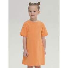 Dress for girls, height 110 cm, orange color