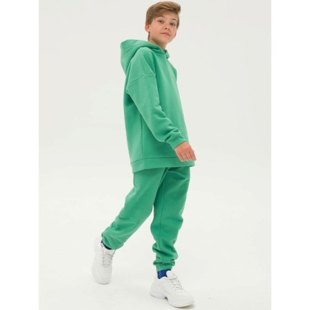 Children's pants, height 146 cm, green color-3