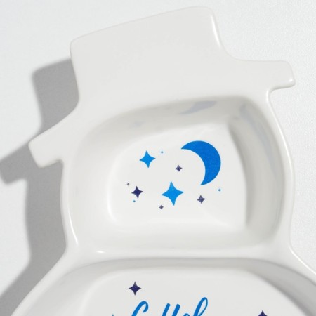 Ceramic Mengitsa “Happy New Year!”, 14 x 20 x 3 cm, white color-3