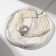 Choker-Coker "luxury" pearl, white in silver, 30.5 cm