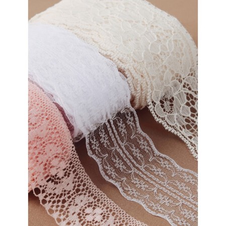 Capricon lace, 45 mm × 10 ± 1 m, white color-2