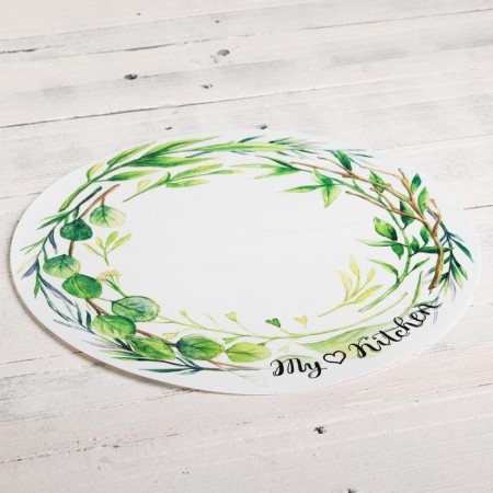 Multifunctional kitchen rug "Water Wreath", 30 cm-1