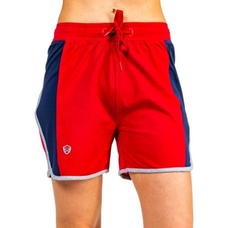 Women's shorts ise, size 48 cm, red color
