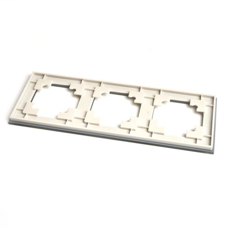 3-seater frame, glass, Stekker series Catherine, GFR00-7003-07, smoky-2