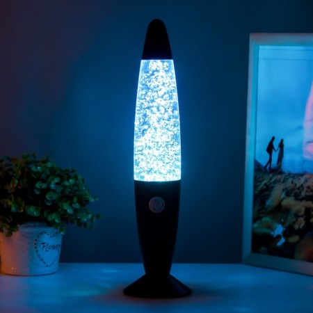 The lamp “Lava” E14 25W from the network 220V black 9x9x35 cm.-2