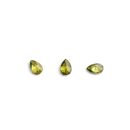 Crystals for volumetric inlay TNL “drop”, No. 1, green, 10 pcs