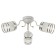 Emma chandelier 3he27 40w is white 51x51x25cm Bayerlux