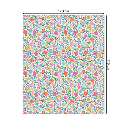 Tables on the table "mood - spring", rectangular, Saten, size 120x145 cm-1