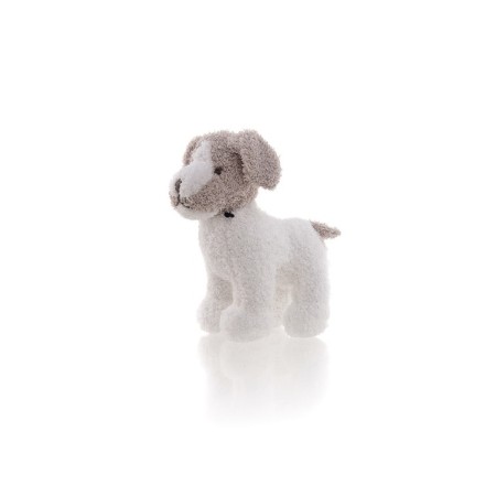 Soft toy Gulliver puppy, white-gray color, 16 cm-2