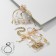 Gift bag "hearts", 7 × 9, pink color with gold