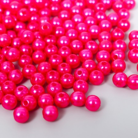 Beads for creativity plastic "Pink for Barbie" Set 200 pcs d = 0.6 cm mix-1