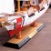 The ship souvenir "conductor", 3 masts, white side, black stand, white sails