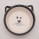 Ceramic bowl "Wintering cat" 200 ml 11 x 4.8 cm, white-black,