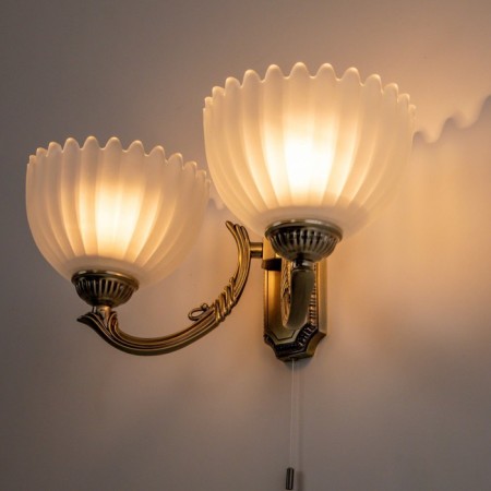 Sconces Citilux "Seville" CL414323, 39x16.5 cm, 2x75W, E27, brown color-9