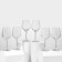 A set of glass glasses for the wine isabella, 400 ml, 6 pcs