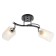 Economic chandelier "Virginia", 2x60W E27, chrome-black 38x18x34.5 cm
