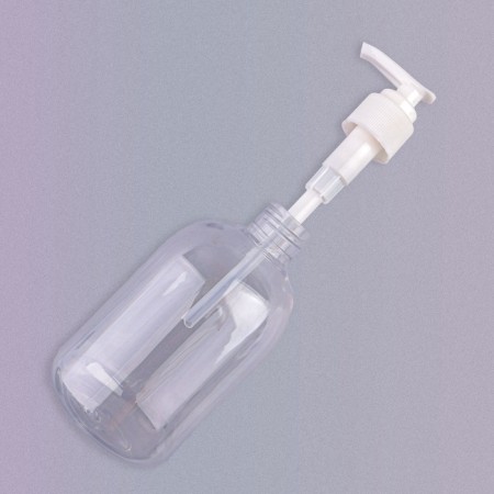 A bottle for storage, with a dispenser, 300 ml, white/transparent color-5
