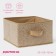 Storage box "Points", 29 × 29 × 18 cm, beige color