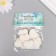 Decor for the creativity of Polystone "Heart with the book" White set 6 pcs 2.8x3 cm