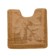 A set of bathroom mats "Lavr", 2 pcs: 50 x 80 cm, 55 x 55 cm, beige color