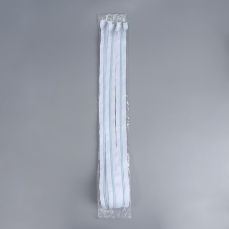 Lightning "Spiral", No. 5, detachable, automatic lock, 80 cm, white/blue color-2