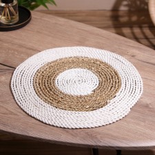 Wicker rug round 35 cm