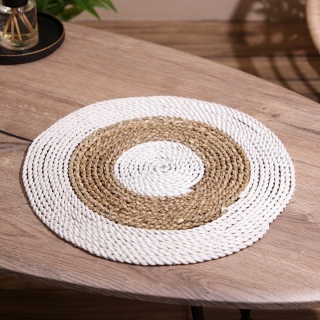 Wicker rug round 35 cm