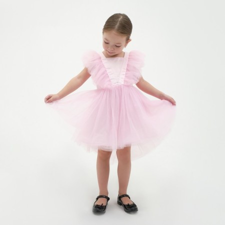 Dress elegant children's KAFTAN, p. 36 (134-140 cm), pink-3