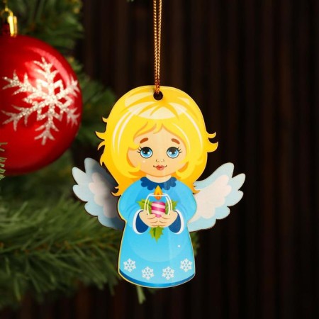 Toy on the Christmas tree "Character" Angel, 7x6.2x5 0.5cm