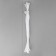 Lightning secret, No. 3, non -proceeding, castle machine, 60 cm, white color
