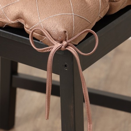 Siddle Romb 40x40x4cm Colorine Chocolate Chocolate Jacquard PA100%-1
