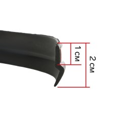 The door seal to the car, Z-shaped, self-adhesive, 5 m, black