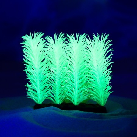 The artificial aquarium, luminous plant, 5 cm, green-3