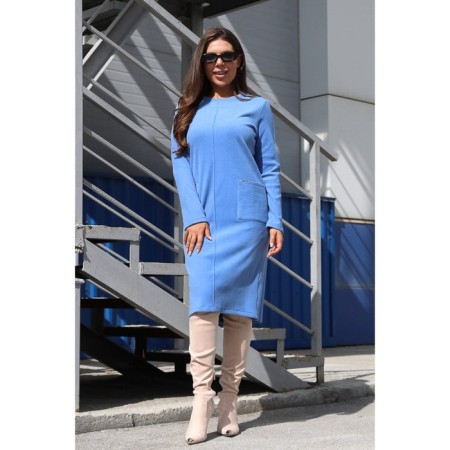 Women's dress, size 52, blue color-7