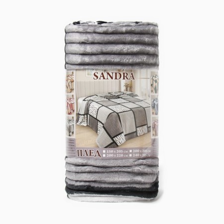 Sandra Plaid, 200x205cm, Velsoft 250g/m, polyester-4