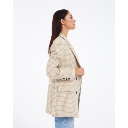 Jacket female double -breasted mist p. 46, beige-3