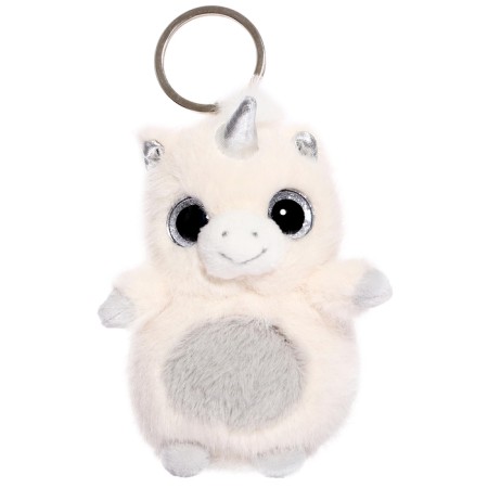 Soft toy "Unicorn", 12 cm, silver color