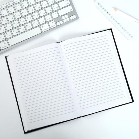 Gift set: Diary in a solid cover A5, 80 liters. And thermostatic 350 ml "February 23: Cool man"-4