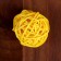Decorative ball from the vine, set of 6 pcs., Size 1 pc. - 3 cm, color mix
