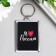 Acryl keychain "I love Russia" 3.5x5 cm