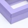 Gift folding box, packaging, "lavender", with a window of 21 x 15 x 7 cm