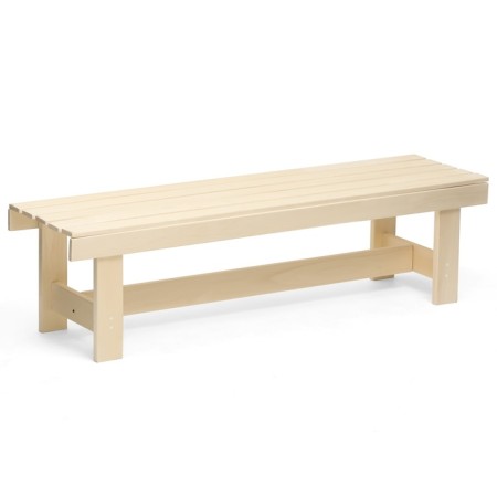 A bench (bench) wooden from linden 150 x 45 x 42 cm, without a back, for a bath and a summer residence