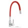 Accoona A9890N kitchen mixer, single -leaf, silicone spout, red/chrome