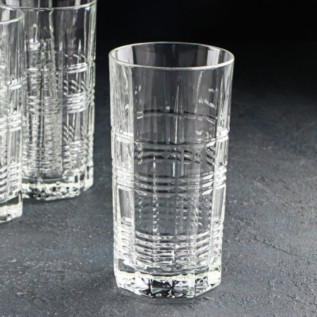 Set of high glass glasses Dallas, 380 ml, 6 pcs-1