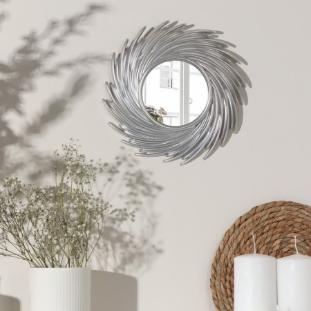 Wall mirror "sun", D mirror surface 11 cm, silver color-2