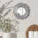Wall mirror "sun", D mirror surface 11 cm, silver color