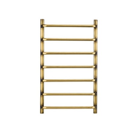 Water heated towel rail Domoterm "Stefano", P7, 7 crossbars, 400 x 700 mm, bronze
