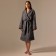 WALE Women's bathrobe SL Home: Chess "Grig Sandre", size L, 100% cotton, 340 g/m2