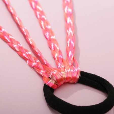 Hair elastic bands, children's, colored braids “Mustroke-R-Retable You”, D = 4 cm.-4